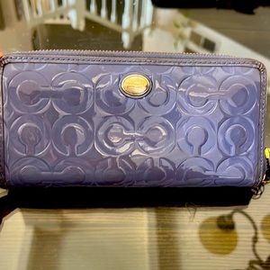 Purple coach wallet